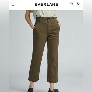 Everlane High Waisted Straight Leg Crop Pants Women’s Size 6